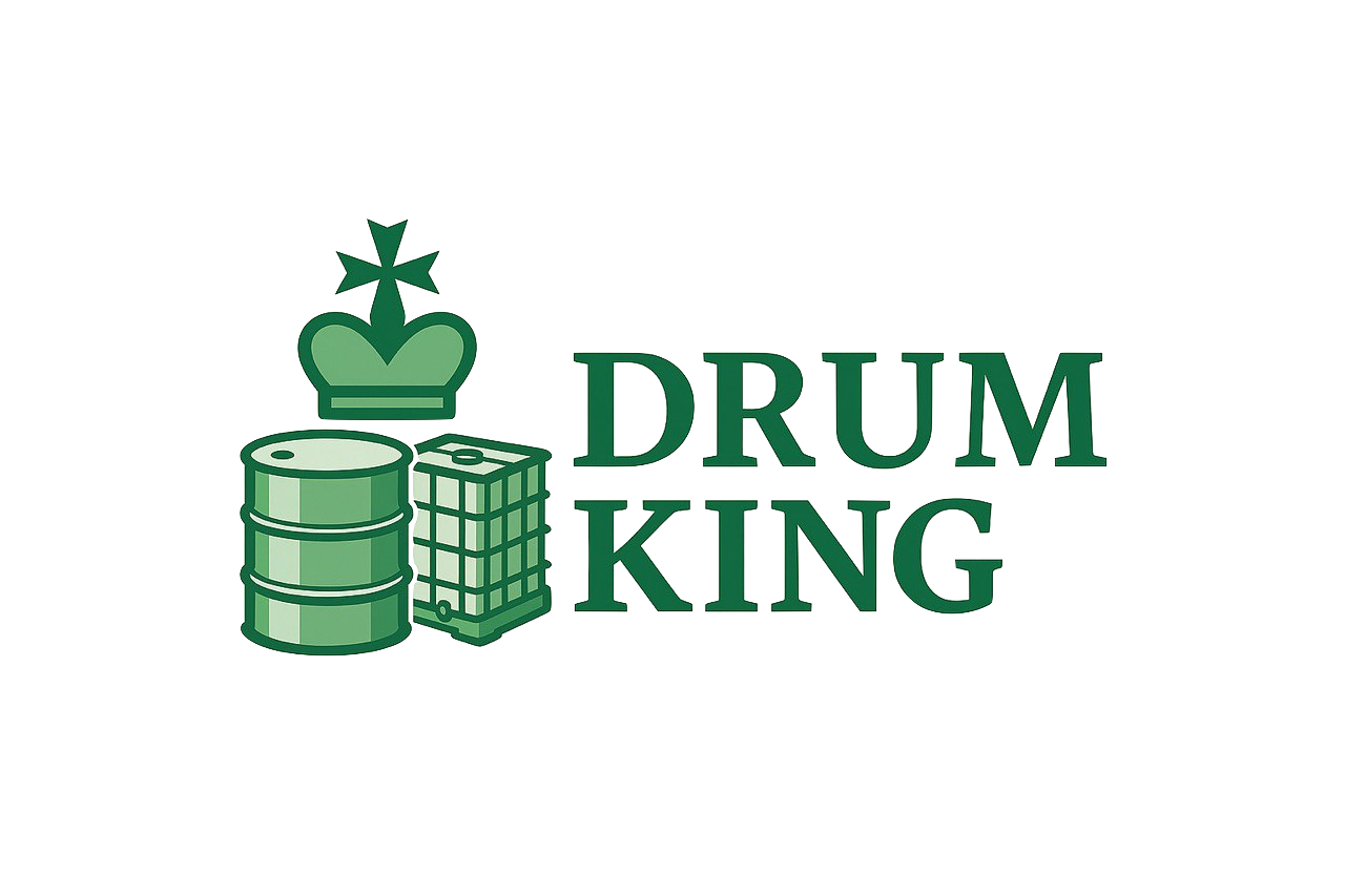 drum king logo provider of affordable ibc and 205l drum solutions in south east queensland
